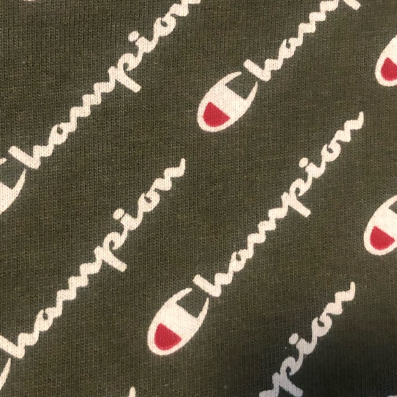 Champion Green All-Over Script Tee - Picture 4 of 4